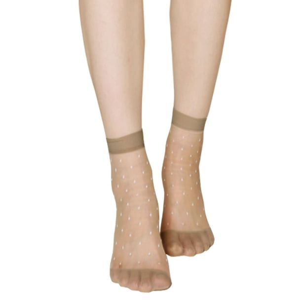 5/10 Pairs Women Girls Stripe Lace Silk Socks Summer Casual Transparent Thin New 5/10 Pairs Women Girls Stripe Lace Silk Socks Summer Casual Transparent Thin New